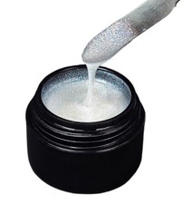 Premium UV Glittergel Rainbow White 5ml Gel Effektgel Glitter Nail Art Nr.270