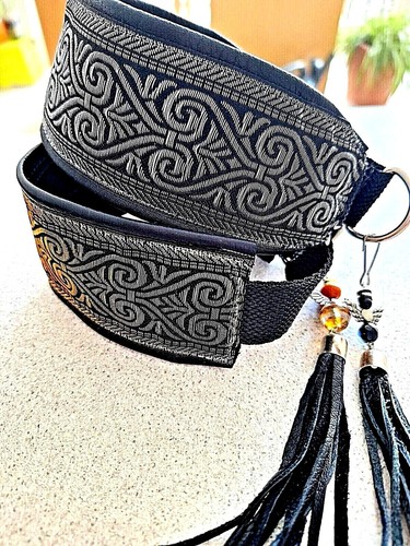 Halsband quaste echt leder - halsband,