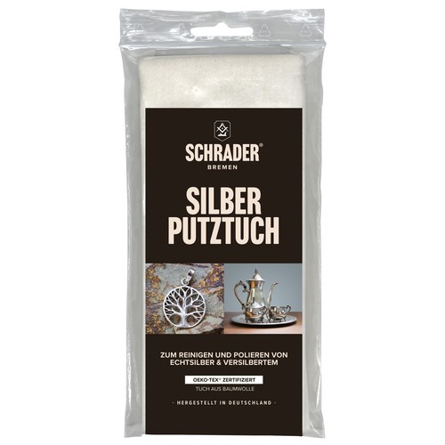 Schrader silber putztuch - silber,