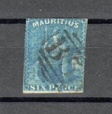 Seltene Blaue Mauritius 1859 Britannia, gestempelt in Port Louis.
