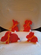 Osterhase 4 Stück Deko  ca