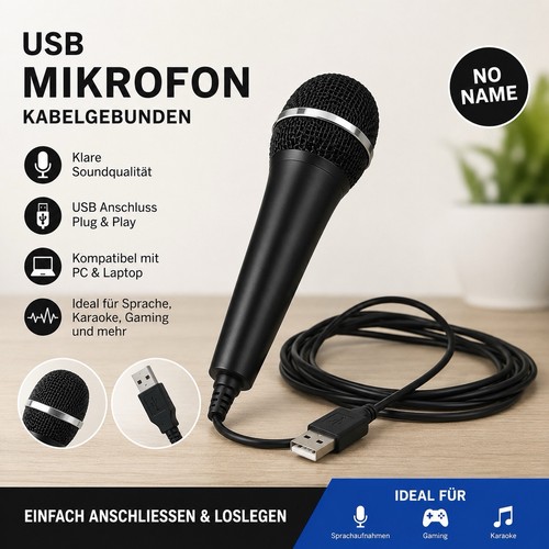Usb mikrofon kabelgebunden - usb,