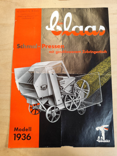 Claas 1936 strohpresse - claas,