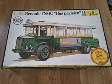 Vintage Kit 1979 Heller 1/24 Renault TN6C Bus Parisien Nr 789 Bausatz original 