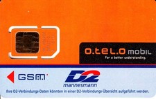 SIM-Karte D2 o.tel.o     (722)