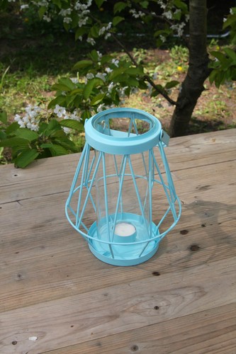 Windlicht hellblau ikea metall - hellblau,