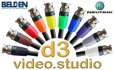Langes HD SDI Video Belden 1694f flexibles Kabel Neutrik UHD BNC Tricaster BMD