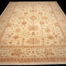 Orient Teppich Ziegler 368 x 280 cm Zigler Beige Sandfarbe Floral Handgeknüpft