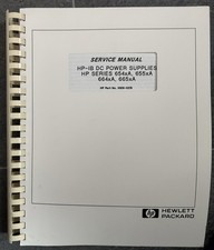 Service Manual  HP-IB DC power Supplies HP Series 654xA, 655xA, 664xA u 665xA