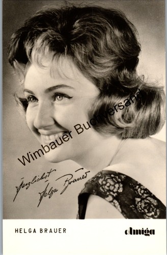 Autogrammkarte helga brauer - helga,