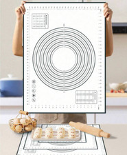 3XL Silikon Backunterlage Backmatte Matte Ausrollmatte Teigmatte Rollmatte 60*80