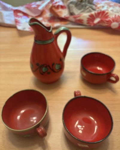 Saftkrug set rot mehrfarbig - set,