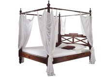 Doppelbett Himmelbett Holzbett