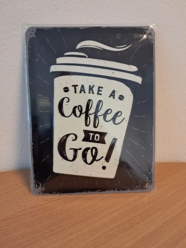 Blechschild ovp 15x20 coffee - blechschild,