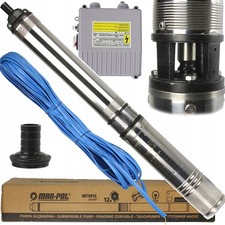 Tiefbrunnenpumpe 4QJD 0,9 kW mit Control Box Brunnenpumpe Profi robust Garten