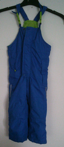 Blau grüne ski latzhose - blau/grüne, mit