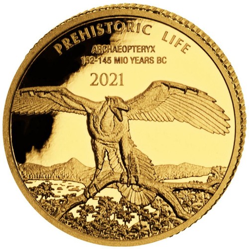 Goldmünze archaeopteryx - goldmünze,