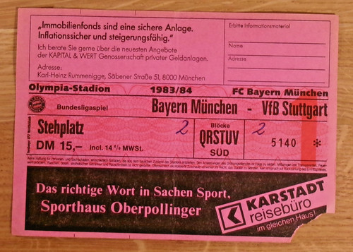Eintrittskarte bundesliga - eintrittskarte,