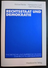 Michael Becker et al. (Hrsg., Rechtsstaat und Demokratie,  Taschenbuch, Deutsch