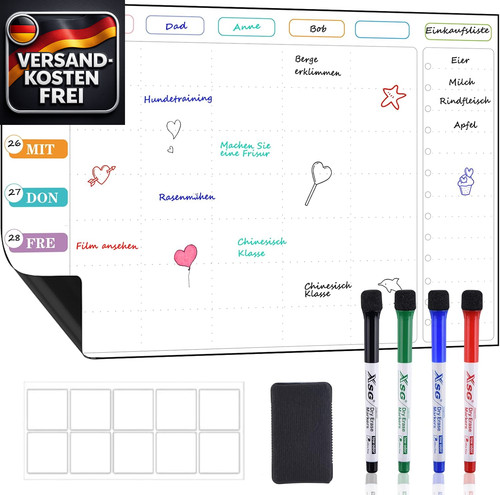 Magnetisches whiteboard - magnetisches,