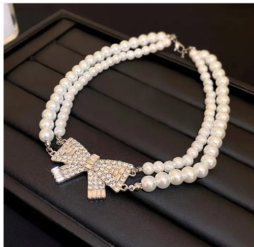 Schleife halskette halsband - halskette,