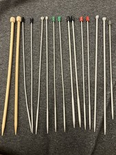 16 Stricknadeln Verschiedene Größen Perl-Inox