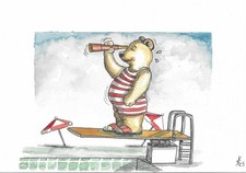 Original Bild Tusche und