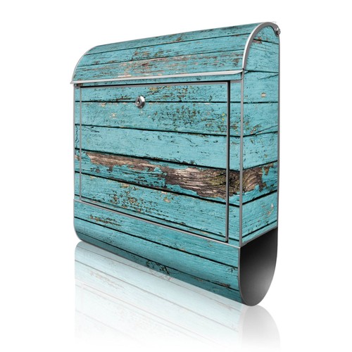 Design briefkasten holz bunt - holz,