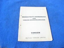 Timken Kegelrollenlager Technisches Handbuch Werkstatt Handbuch 59 Seiten