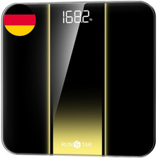 Runstar Digitale Personenwaage Mit Hoher Präzision, Gut Lesbarem Led-Display, Ge