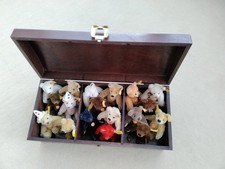 Steiff Teddy Teddybär Mini XS Sammlung 18 Stück in einer  Steiff Schatz Truhe