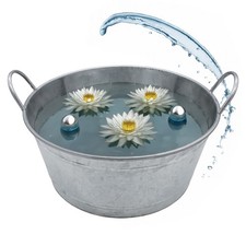 Metall zink wanne mit griffen - zink,