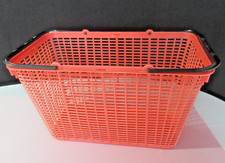 älterer Mehrzweck-Korb,  Einkaufskorb, Tragekorb, orange  DDR-Design