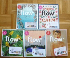 10 Ausgaben Zeitschrift Flow, Hefte 22-26, 37-41 Magazin Lifestyle Achtsamkeit