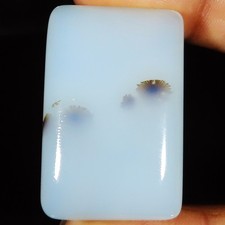 76.55 CT Natürlich Landschaftlich Dendritisch Achat Kissen Form Edelstein