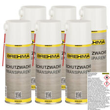 6x BREHMA Schutzwachs Spray transparent Unterbodenwachs Hohlraumwachs UBS