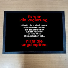 Es war die Regierung nicht die Ungeimp Fußmatte Fußabtreter Türvorleger 50x35 cm