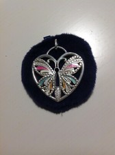 Original Love & Peace Herz Schmetterling Anhänger Thomas Sabo Neuw. PE442-041-7 