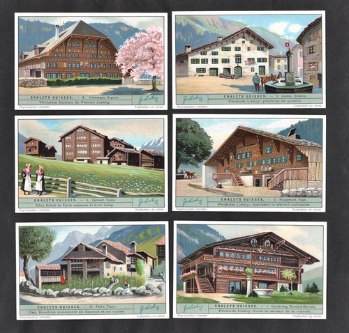 Schweizer chalets kartensatz - schweizer,