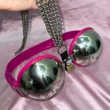 Bondage Edelstahl Keuschheit BH Bra Mit Kette Abschließbar Gerät Frauen BDSM DE