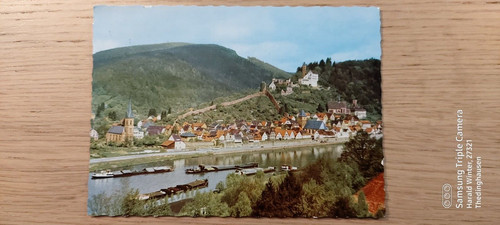 Postkarte schloß hotel - postkarte,