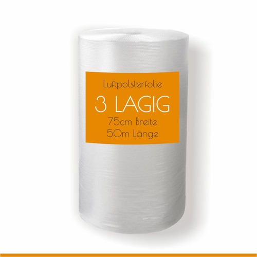 Luftpolsterfolie lagig 75cm - 3,