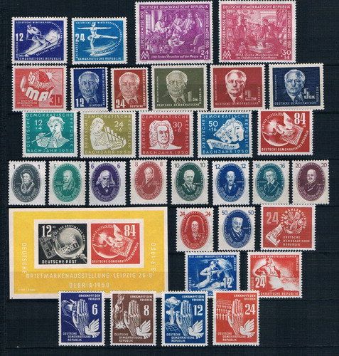 Ddr postfr kompl jahrgänge - ddr, postfr.