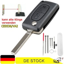 2 Tasten Klapp Schlüssel Gehäuse Für Peugeot Partner Citroen Berlingo C2 C3 DS3