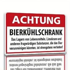 Blechschild Achtung