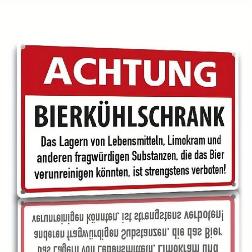 Blechschild achtung - blechschild,