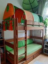 Paidi Etagenbett Buche natur mit original Zubehör