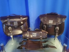 Ledertaschen original Virago Satteltaschen Gepäckrolle ECHTES LEDER