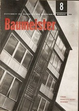 Zeitschrift Baumeister Nr8  Monatshefte für Architektur und Raumkunst  Augu 1958