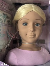 Stylingkopf I'm a Girly I'm a Stylist Frisurenkopf  Ella 31 cm Schminkkopf